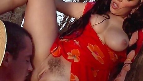 Dark Haired German Babe Gets Her Trimmed Pussy Smashed Outdoors - Teaser Video
