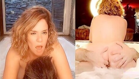 Intense Female Orgasm As She Fucks A Guy In A Hot Tub
