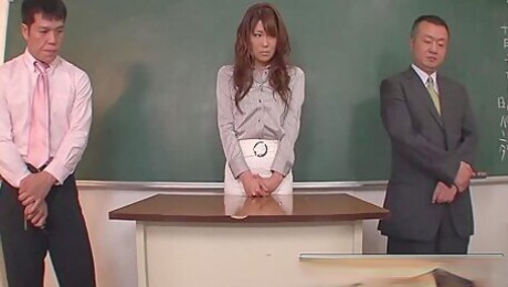 Hot Japanese Teacher Is Punished In Front Of Her Students