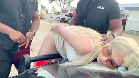 Monster Bbc Police Officers Spitroast A Cute Blond Ts