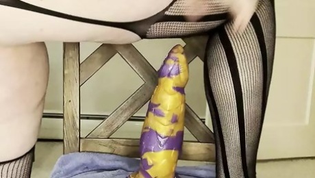 I ride 2 huge bad dragon dildos in my ass (not at the same time!)