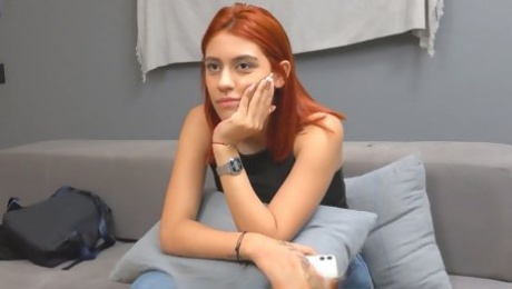 Shy spic opens up during fake casting